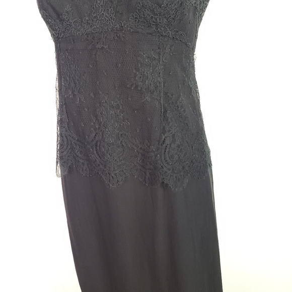 Chrysoula black formal dress with lace overlay - Picture 4 of 12